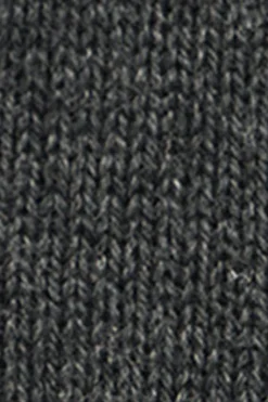 Polo Club Pulls*Pull gris foncé chiné à col roulé en maille tressée en laine mélangée avec broderie Rigby Go Vigoré Gris Foncé
