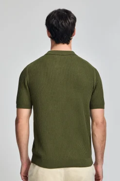 Polo Club Pulls|Polos*Pull Jimin avec logo sur la poitrine Vert mousse