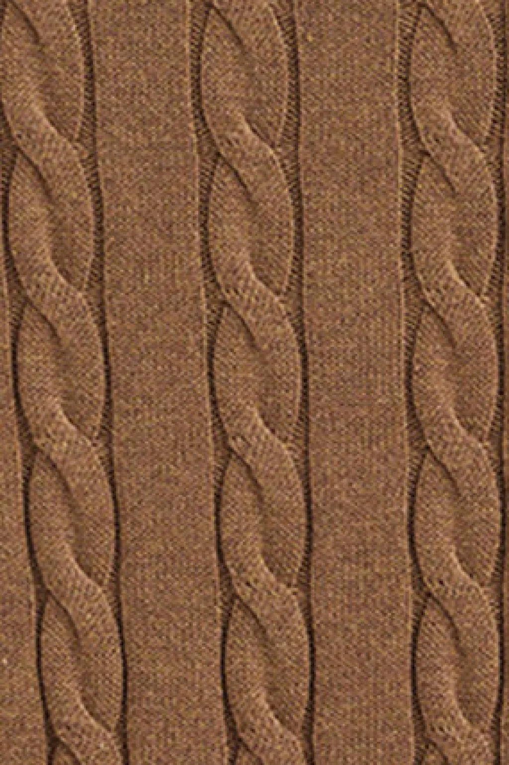 Polo Club Pulls*Pull marron chiné en maille tressée en laine mélangée avec fermeture éclair partielle et broderie Rigby Go Brun Chiné