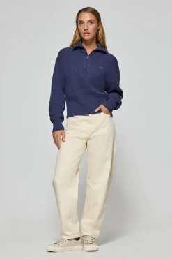 Polo Club Pulls*Pull Nahia bleu avec logo brodé monogramme Bleu océan