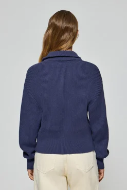 Polo Club Pulls*Pull Nahia bleu avec logo brodé monogramme Bleu océan