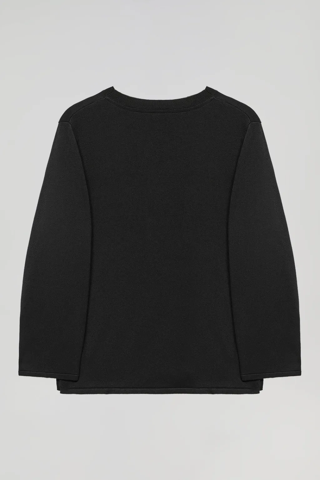 Polo Club Pulls*Pull à col ronde avec bouton nacré Noir