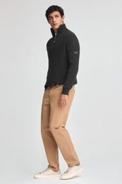Polo Club Pulls*Pull à maille anglaise à écusson Noir