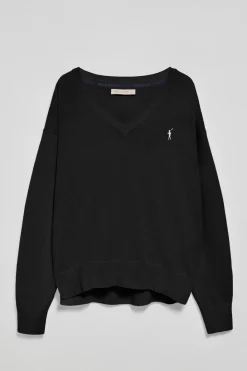 Polo Club Pulls*Pull en maille à col en V et logo brodé Rigby Go Noir