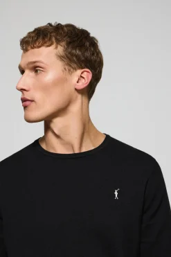 Polo Club Pulls*Pull en maille à col ras du cou et broderie Rigby Go Noir