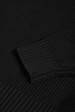 Polo Club Pulls*Pull en maille en jauge 9 avec détail Noir