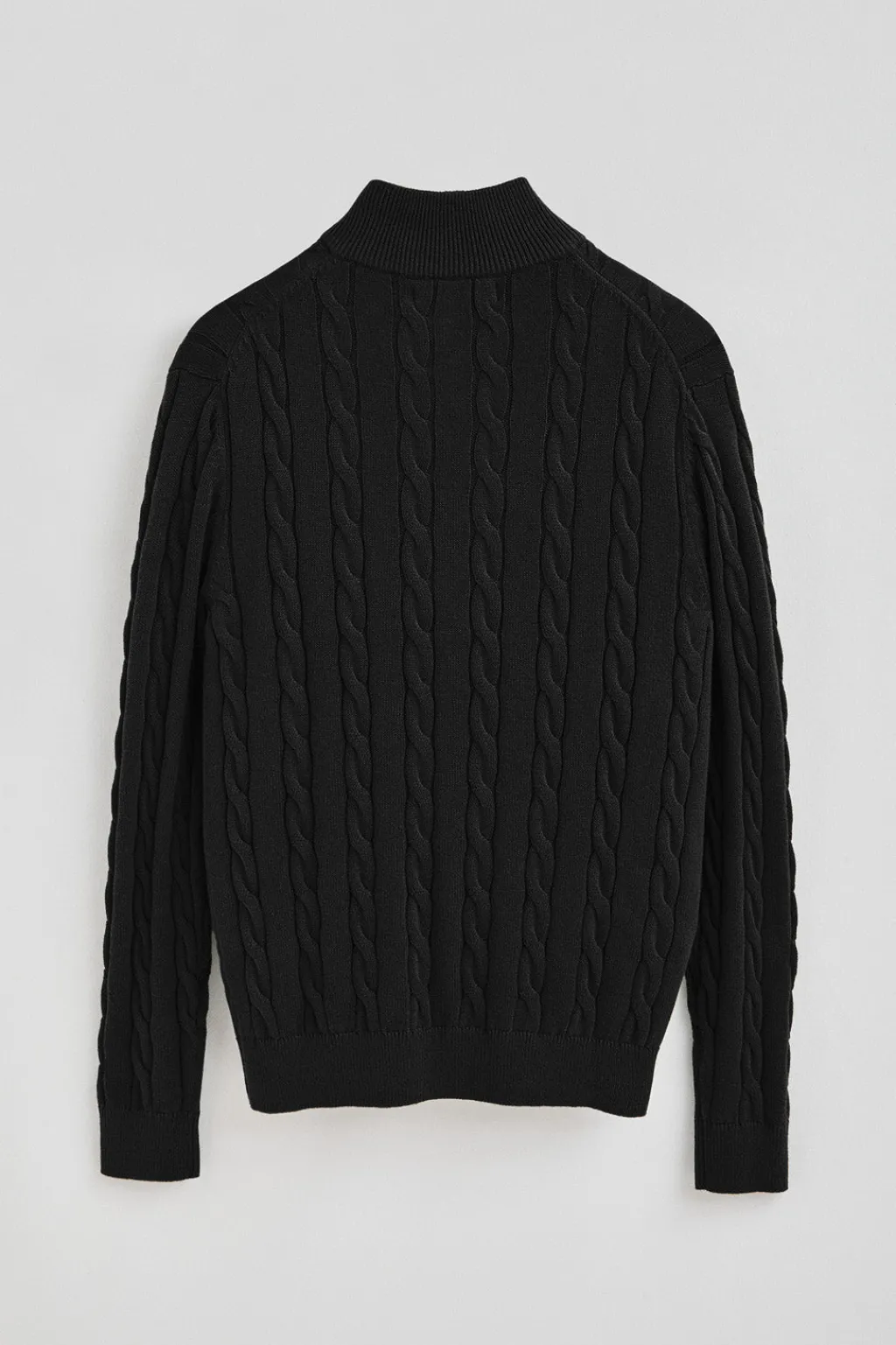Polo Club Pulls*Pull en maille tressée en laine mélangée avec fermeture éclair partielle et broderie Rigby Go Noir