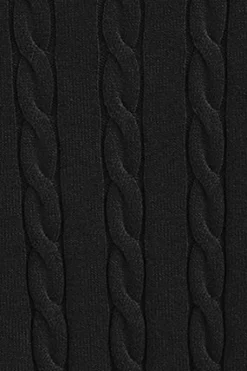 Polo Club Pulls*Pull en maille tressée en laine mélangée avec fermeture éclair partielle et broderie Rigby Go Noir
