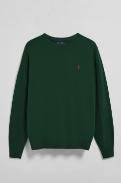 Polo Club Pulls*Pull en maille à col ras du cou et broderie Rigby Go Vert Bouteille