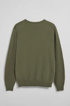 Polo Club Pulls*Pull vert clair en maille à col ras du cou et broderie Rigby Go Vert sauge