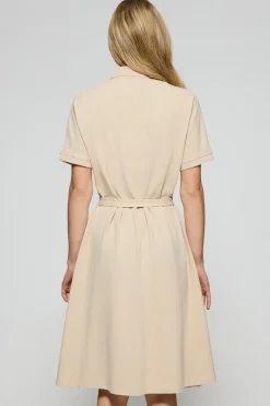 Polo Club Robes*Robe boutonnée avec broderie PC Beige