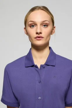 Polo Club Robes*Robe boutonnée avec broderie PC Bleu Violet