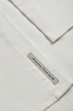 Polo Club Robes*Robe midi en lin he avec un détail brodé Rigby Go Blanc