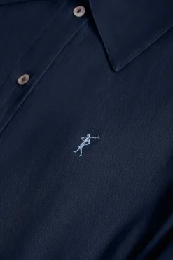 Polo Club Robes*Robe midi en lin avec un détail brodé Rigby Go Bleu Marine