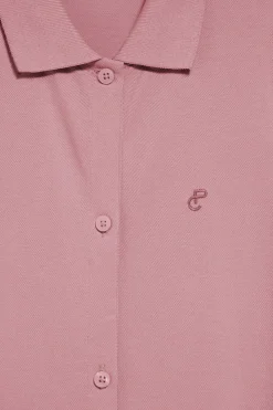 Polo Club Robes*Robe sans manches, boutonnée, avec monogramme brodé Rose poudré