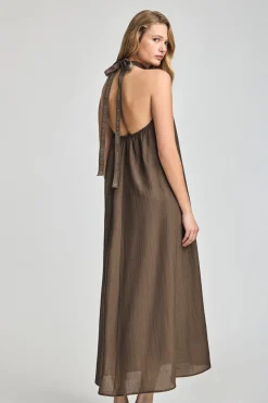Polo Club Robes*Robe Valay couleur moka avec détails Mocca