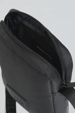 Polo Club Accessoires|Accessoires*Sac bandoulière Riverdale avec écusson caoutchouté Noir