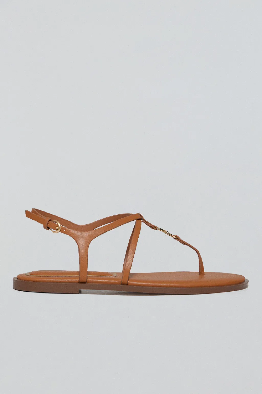 Polo Club Chaussures*Sandale à lanières Bianca marron avec détails métallisés Brun
