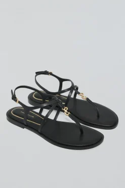 Polo Club Chaussures*Sandales à brides es Bianca avec détails métallisés Noir