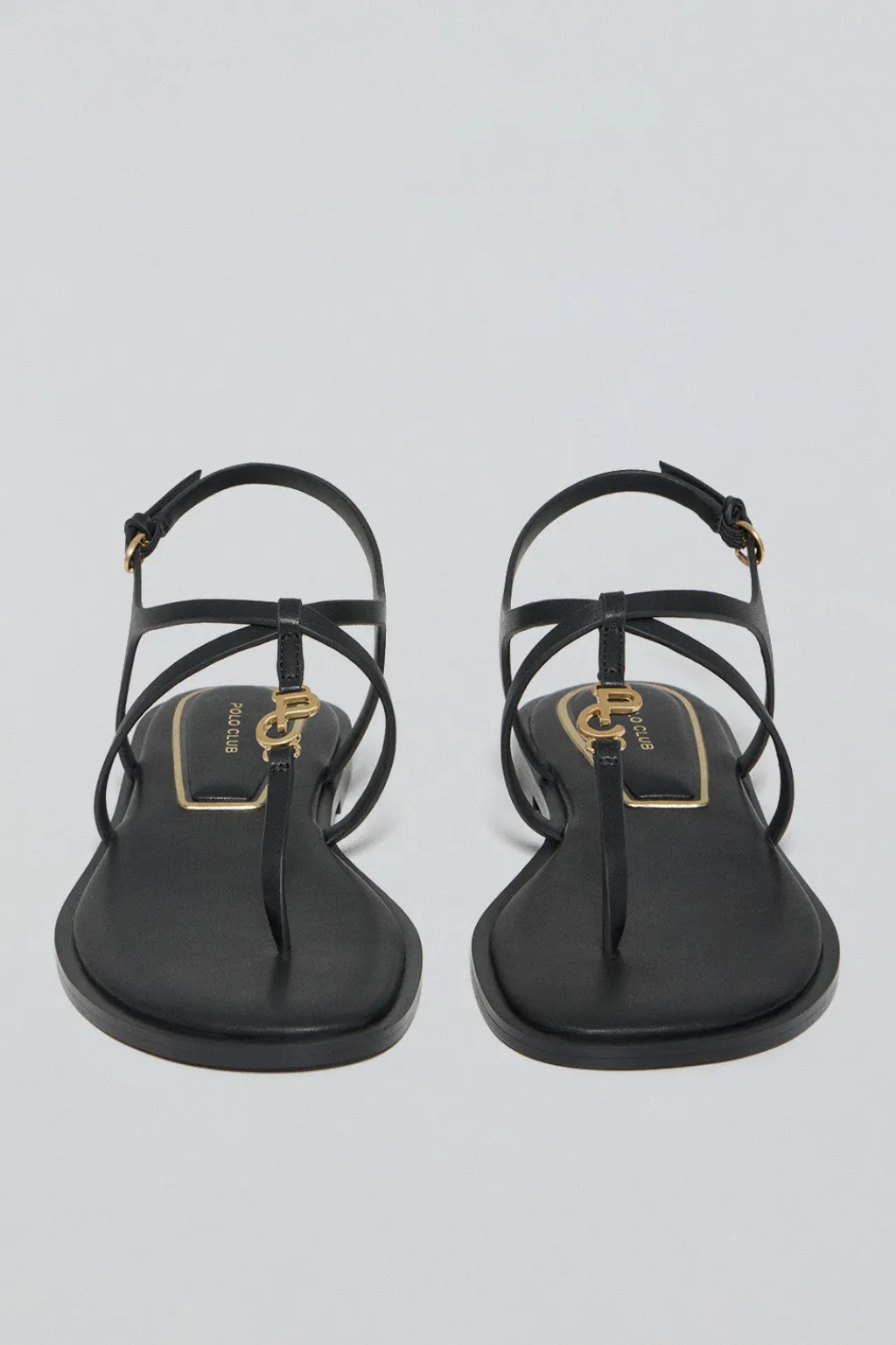 Polo Club Chaussures*Sandales à brides es Bianca avec détails métallisés Noir