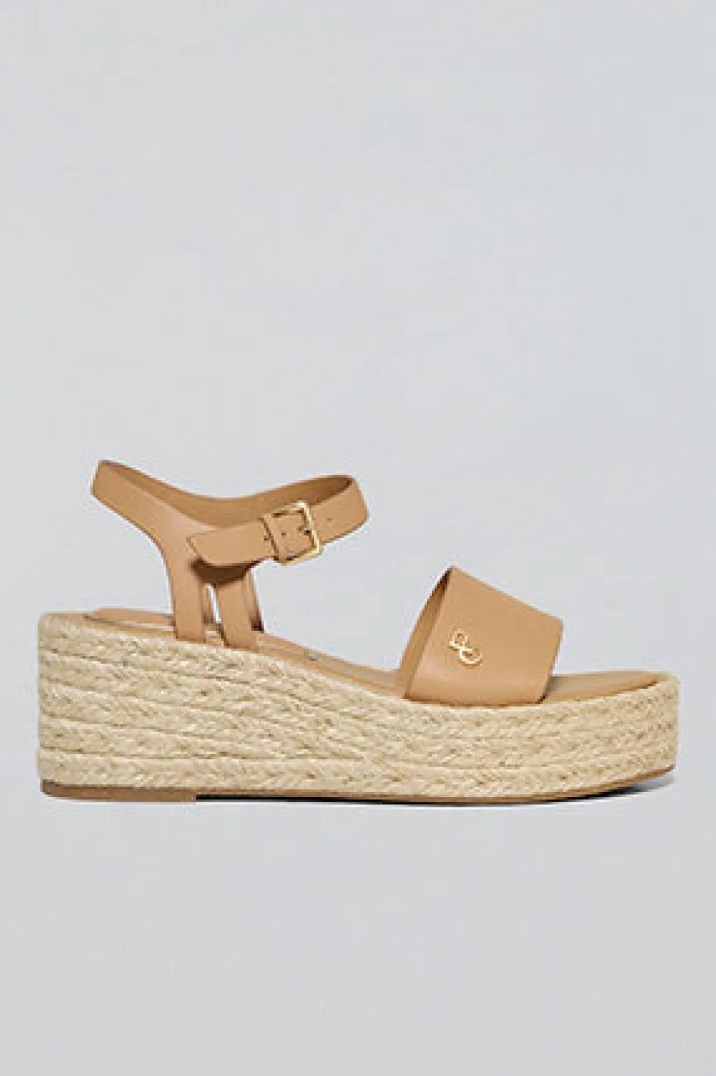 Polo Club Chaussures*Sandales à semelles compensées en jute Aurora avec un détail métallisé Taupe