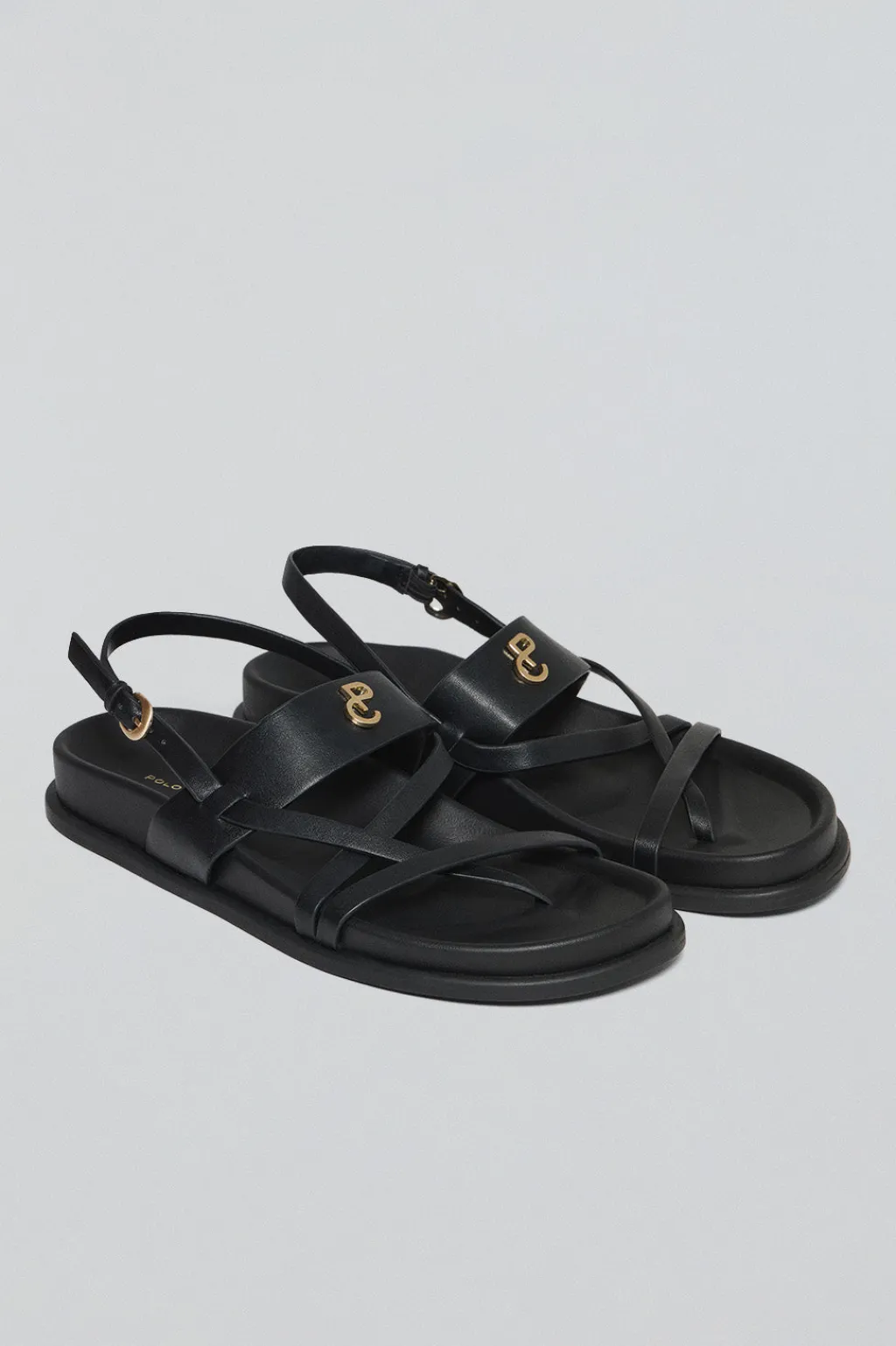Polo Club Chaussures*Sandales bio à lanières Allegra es avec détails métalliques Noir