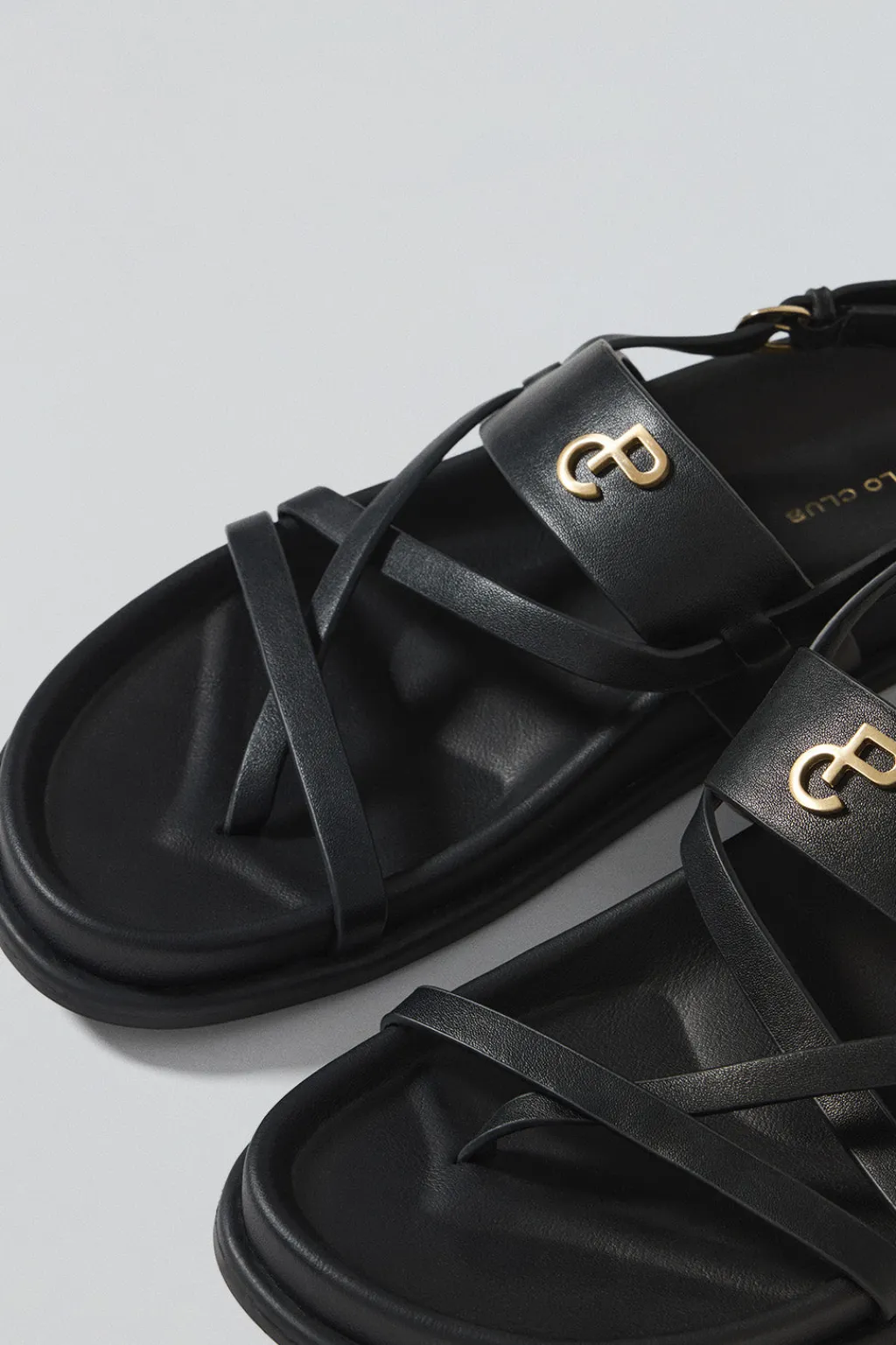 Polo Club Chaussures*Sandales bio à lanières Allegra es avec détails métalliques Noir
