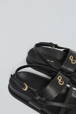 Polo Club Chaussures*Sandales bio à lanières Allegra es avec détails métalliques Noir