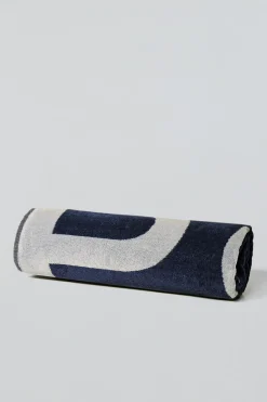 Polo Club Accessoires|Accessoires*Serviette éponge Antibes avec logo Bleu Marine