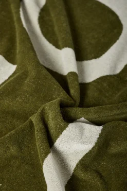 Polo Club Accessoires|Accessoires*Serviette éponge verte Antibes avec logo Vert mousse