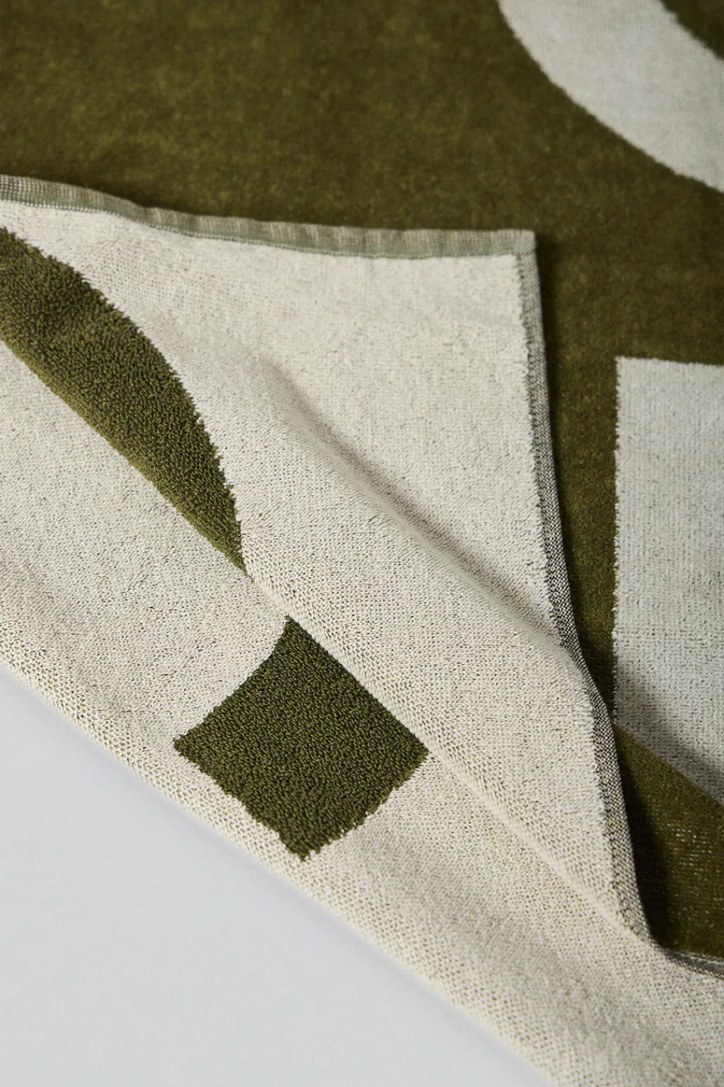 Polo Club Accessoires|Accessoires*Serviette éponge verte Antibes avec logo Vert mousse