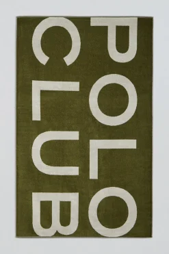 Polo Club Accessoires|Accessoires*Serviette éponge verte Antibes avec logo Vert mousse