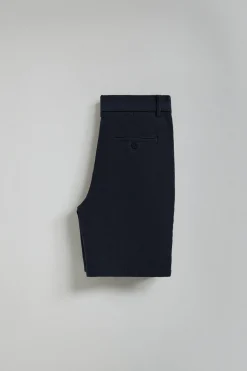 Polo Club Pantalons*Short Bali en lin et coton avec détails brodés Bleu Marine