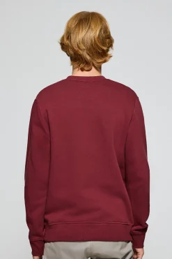 Polo Club Sweat-Shirts*Sweat à col rond avec logo brodé Rigby Go Grenat