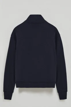 Polo Club Sweat-Shirts*Sweat à demi-fermeture éclair avec logo en caoutchouc Bleu Marine