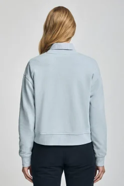 Polo Club Sweat-Shirts*Sweat bleu clair à col ras du cou et broderie Rigby Go Bleu ciel