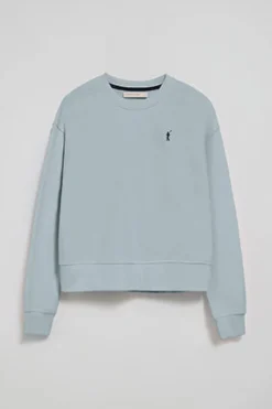 Polo Club Sweat-Shirts*Sweat bleu clair à col ras du cou et broderie Rigby Go Bleu ciel