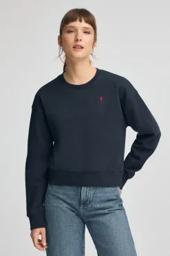 Polo Club Sweat-Shirts*Sweat à la coupe boxy et logo Rigby Go Bleu Marine