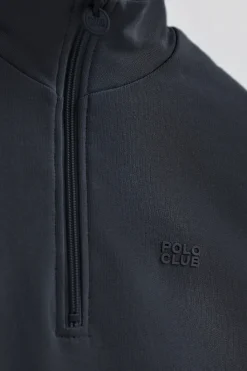 Polo Club Sweat-Shirts*Sweat boxy fit à logo caoutchouté Bleu Marine