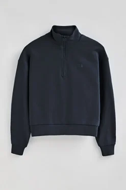 Polo Club Sweat-Shirts*Sweat boxy fit à logo caoutchouté Bleu Marine