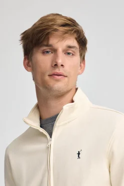 Polo Club Sweat-Shirts*Sweat couleur écru avec col montant, fermeture éclair avec logo Rigby Go Beige