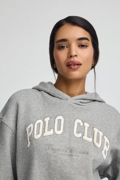Polo Club Sweat-Shirts*Sweat gris chiné avec capuche et logo established 2012 Gris Vigoré