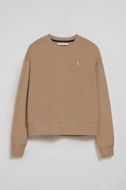 Polo Club Sweat-Shirts*Sweat marron clair à col ras du cou et broderie Rigby Go Brun