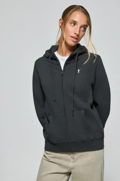 Polo Club Sweat-Shirts*Sweat à poches zippé et capuche avec broderie Rigby Go Noir