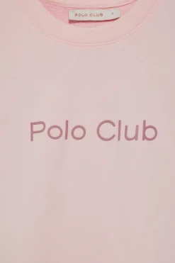 Polo Club Sweat-Shirts*Sweat avec logo caoutchouté sur le devant Rose