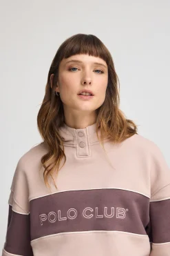 Polo Club Sweat-Shirts*Sweat avec capuche et logo Rose pâle
