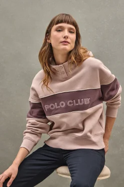 Polo Club Sweat-Shirts*Sweat avec capuche et logo Rose pâle