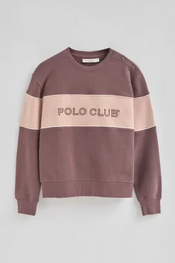 Polo Club Sweat-Shirts*Sweat à coupe boxy et logo Rose taupe
