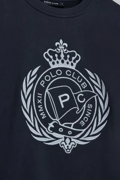 Polo Club Sweat-Shirts*Sweat Saddie avec motif nautique brodé Bleu Marine