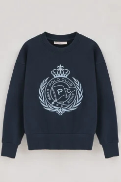 Polo Club Sweat-Shirts*Sweat Syren avec motif nautique brodé Bleu Marine